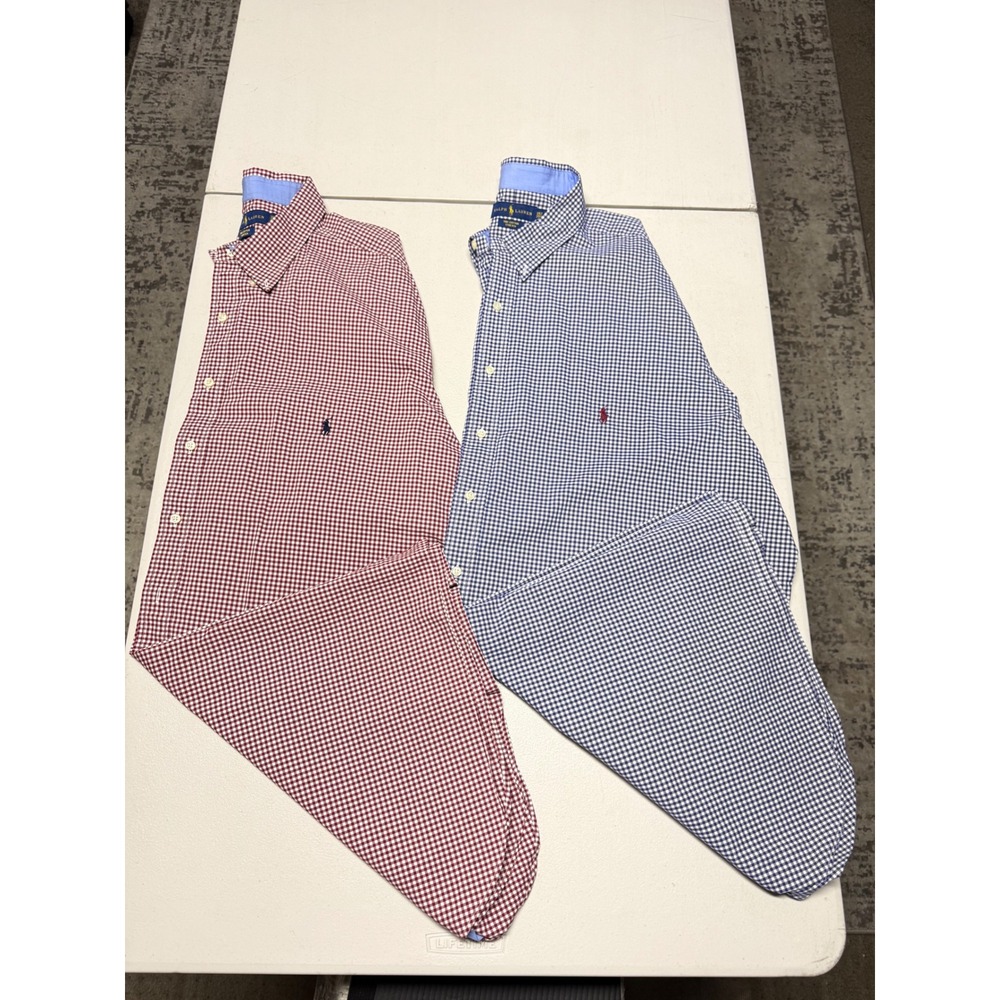 POLO RALPH LAUREN 100% COTTON STRETCH MENS BUTTON DOWN DRESS SHIRTS SIZE 3XLT